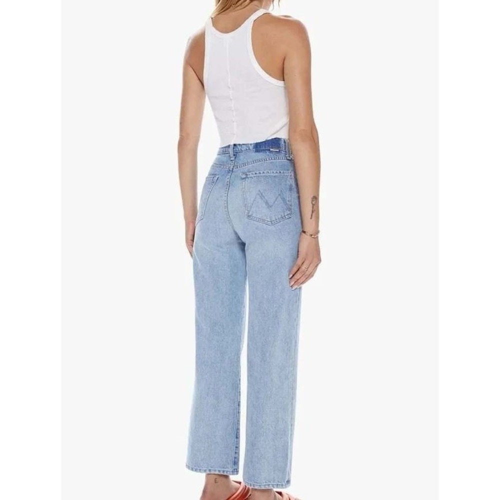Mother Superior Womens The Rambler Ankle Straight Leg Jeans Bucket List Wash 26